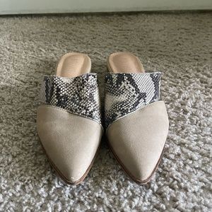 Mi.im Mule Snakeskin Shoes